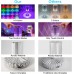Crystal Touch Lamp for Bedroom|Diamond Cut Design Lamp| USB Rechargeable Touch Beside Lamp 16 Colors Changing Table Lamp for Home Décor